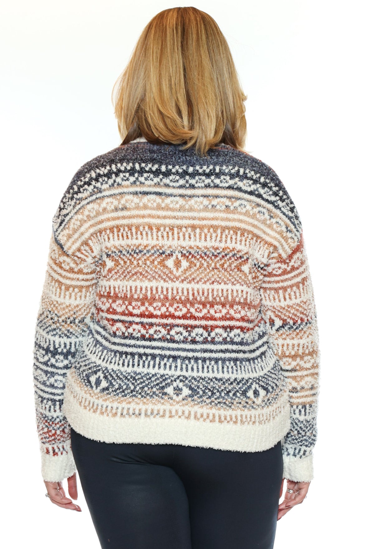 Cozy Fair Isle Button Cardigan
