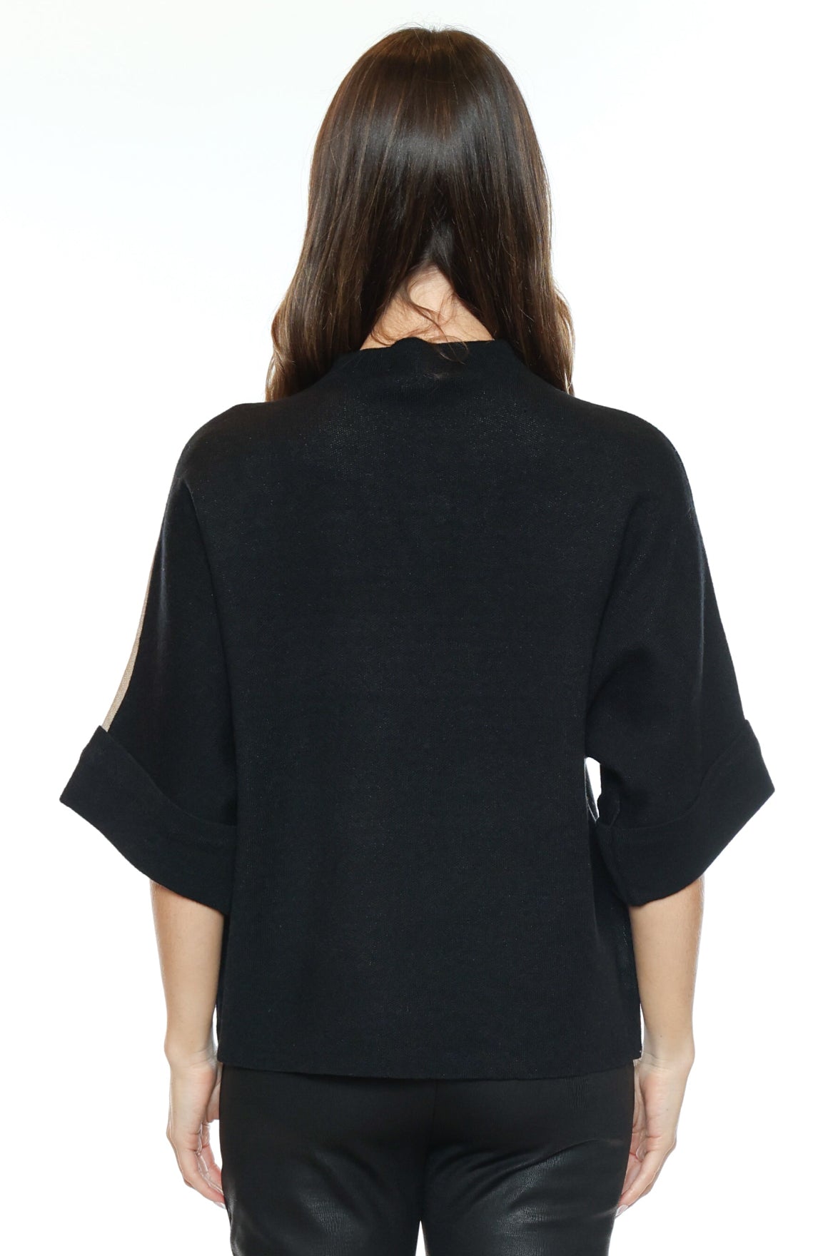 Floral Colour Block Dolman Sweater