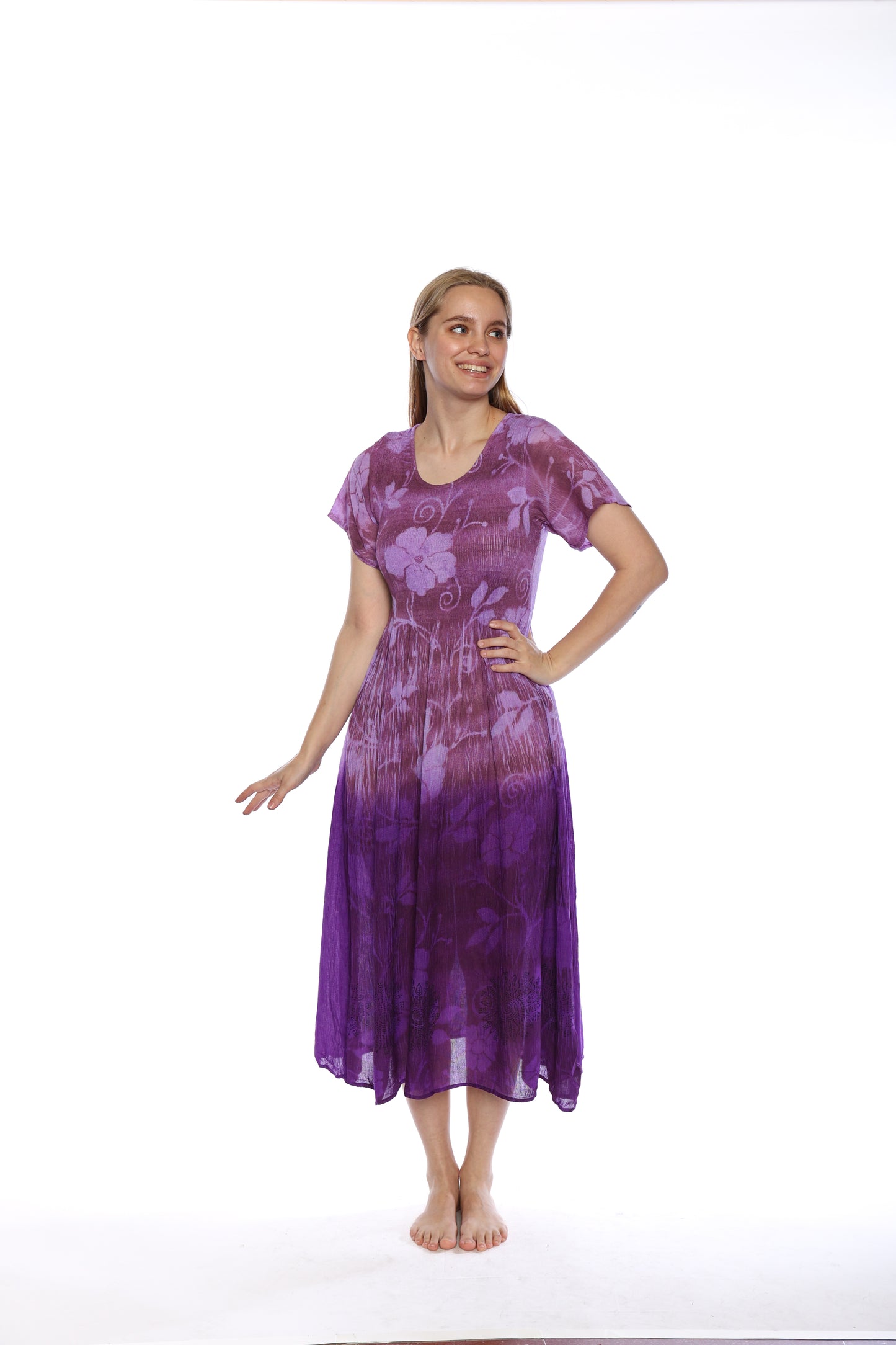 Rayon Smocking Dress